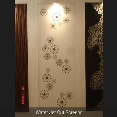 White Decorative Water Jet Cut Screen
