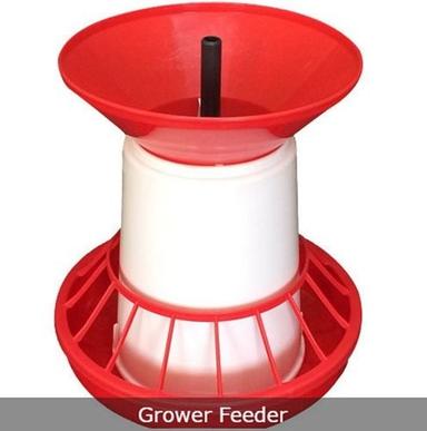 Red Poultry Farm Grower Feeder