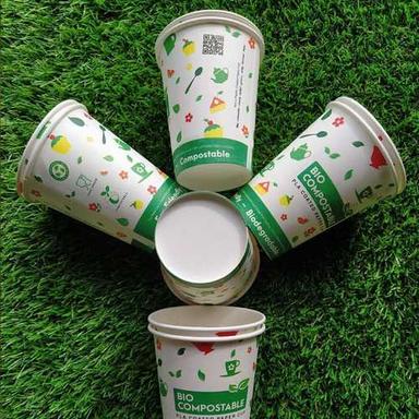 White Disposable Printed Paper Cup