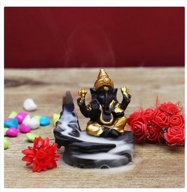 Easy To Clean Resin Fountain Ganesha Statue