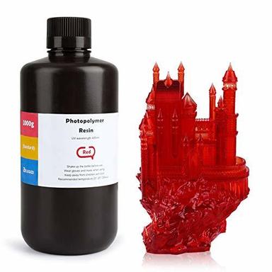  एलसीडी/डीएलपी/एसएलए 3 डी प्रिंटर के लिए अलग-अलग रंगों में उपलब्ध क्लियर फोटोपॉलिमर यूवी रेज़िन