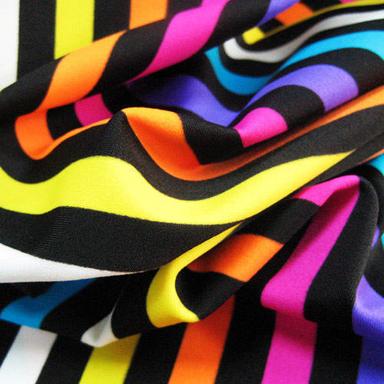 Synthetic Print Colorful Fabrics Texture: Plain
