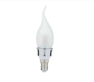 White Frosted Glass 3 Watt Candle Bulb
