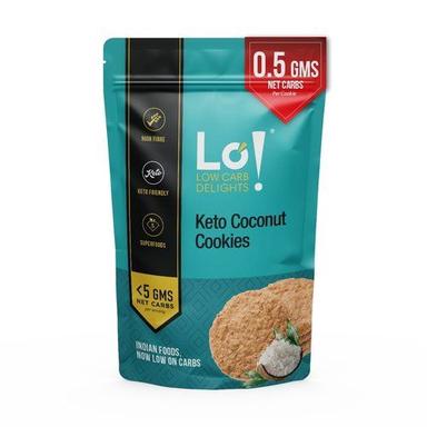 Low Carb Keto Coconut Cookies Fat Content (%): 9.6 Grams (G)