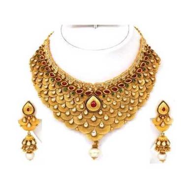 Golden Gold Forming Necklace Set