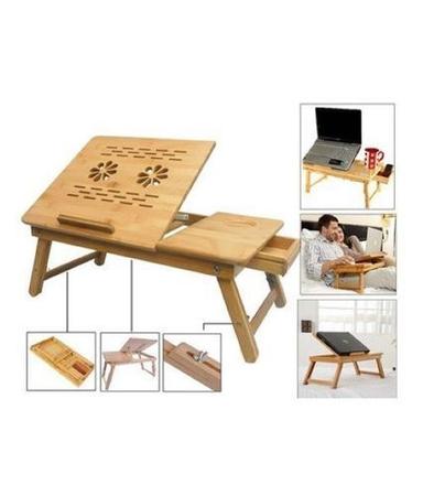  प्राकृतिक लकड़ी का लैपटॉप फोल्डिंग टेबल 