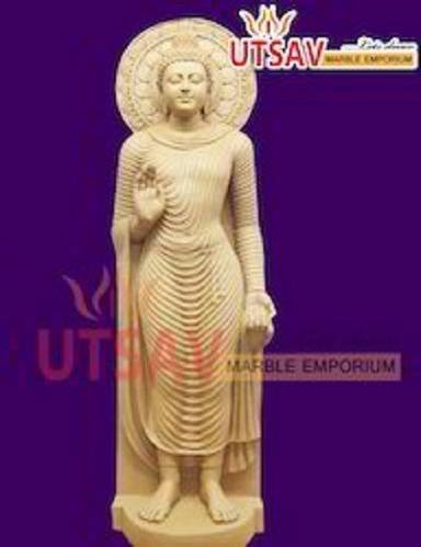 Durable Sandstone Standing Buddha Statue