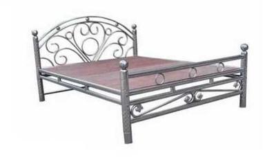 Silver Stainless Steel Single Bed