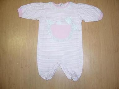 Breathable Pure White Infant Romper