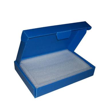 Blue Polypropylene Plastic Corrugated Die Cut Box