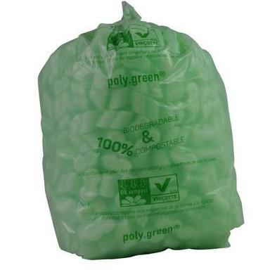 Green Printed Biodegradable Hdpe Garbage Bags