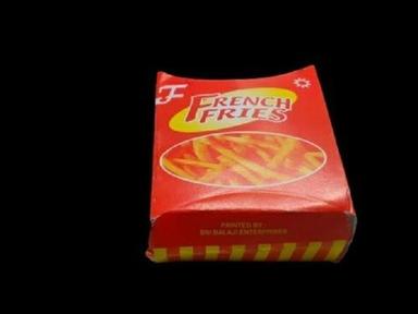 Red French Fries Packaging Box