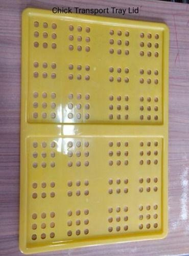 Yellow Poultry Chicken Feeder Trays