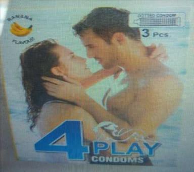 Various 4 Play Condoms 3 Pcs