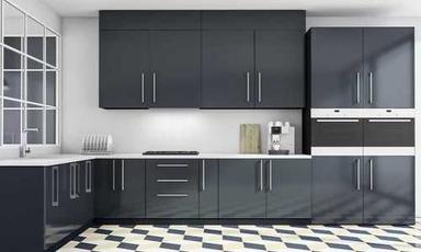 Black Attractive Designs Kitchen Cabinet