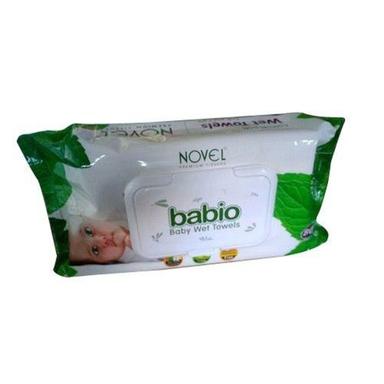 White Disposable Cotton Baby Wet Wipes