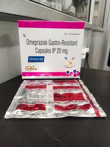  ओमेप्राज़ोल गैस्ट्रो-रेसिस्टेंट कैप्सूल IP 20mg 