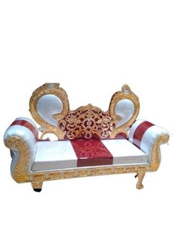 White+Red Custom Made Bhartiya Metal Wedding Metal Sofa