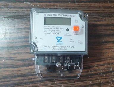 Single Phase Two Wire Static Energy Meter