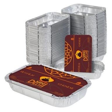 Food Packaging Boxes Aluminum Foil Container With Paper Lid