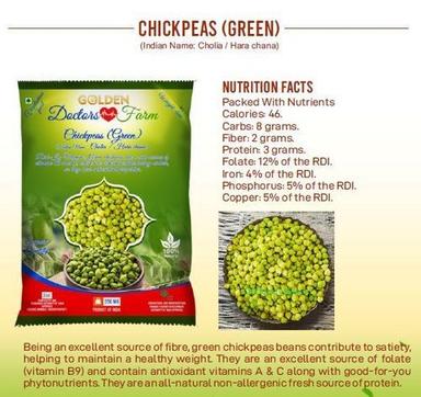Healthy And Natural Dried Green Chickpeas Grain Size: Standard