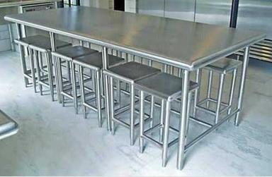 Stainsteel Stainless Steel Dining Table With Chair