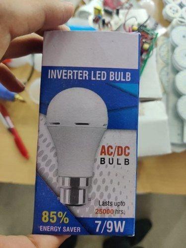 White Ac Dc Rechargeable 9W Inverter Led Bulb