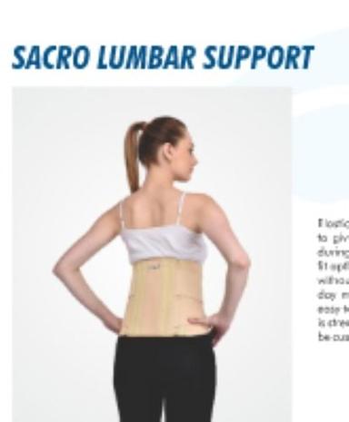 Premium Neoprene Sacro Lumbar Support