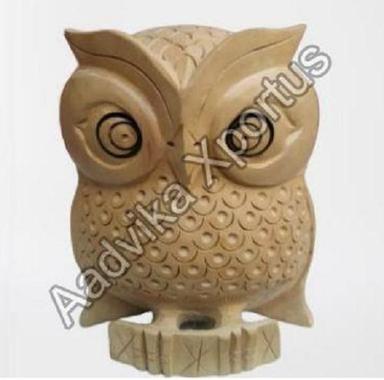 Fine Wooden Owl Statue Decor