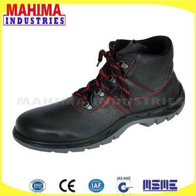 Pvc Black Leather Safety Shoes
