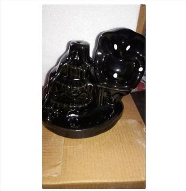 Black Ceramic Handmade Fountain Statue