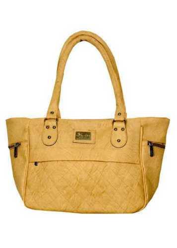 Brown Ladies Plain Carry Handbag