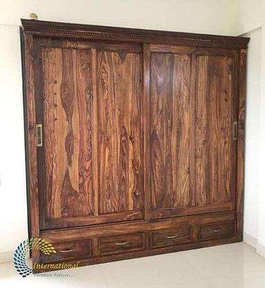 Handmade Termite Proof Carving Wooden Sliding Wardrobe No Assembly Required