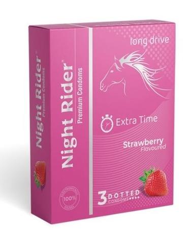 Various Strawberry Flavoured Night Rider Condom