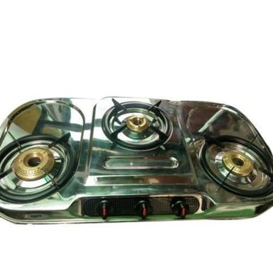 Manual Home 3 Brass Burner Lpg Gas Stove