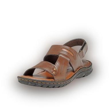 Mens Brown Casual Leather Sandal Gender: Male