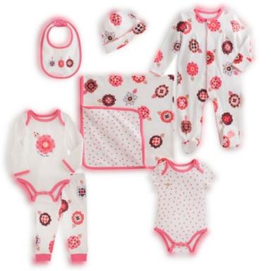 Multicolor Comfortable And Light Weight Cotton Multipieces Unisex Baby Gift Set