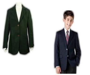 Dry Cleaning Boys Full Sleeves Winter Cotton Plain School Uniform Blazer