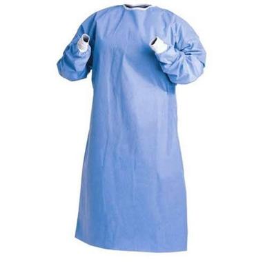 Blue Plain Disposable Surgical Gown