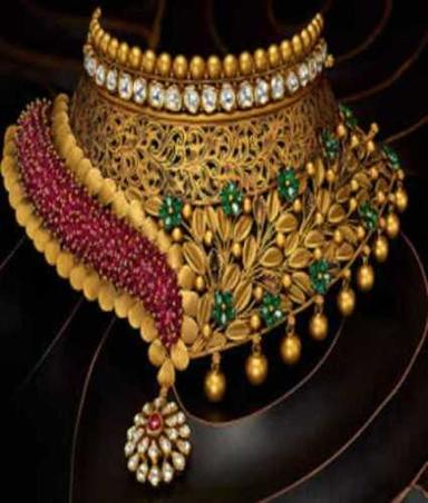 Any Color Golden Imitation Necklace Set 