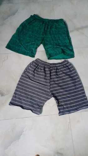 Green Cotton Shorts For Girls