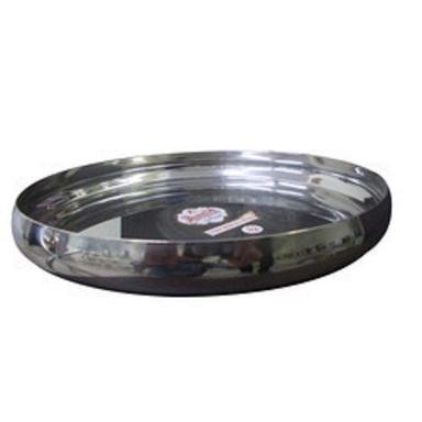 Silver Stainless Steel Thali Plate