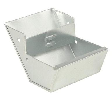 Silver Plastic Rabbit Food Feeder