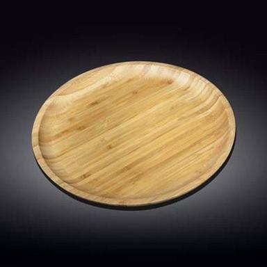 Various Colors Are Available Round Shape Bamboo Plate
