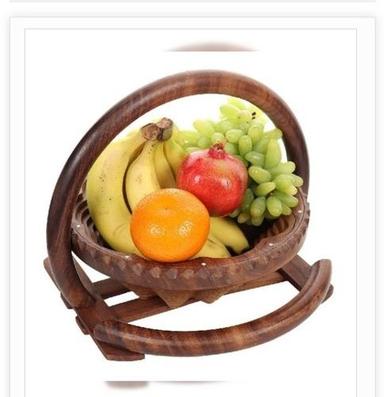 Small Size With Foldable Style Wooden Fruit Basket Use: Home
