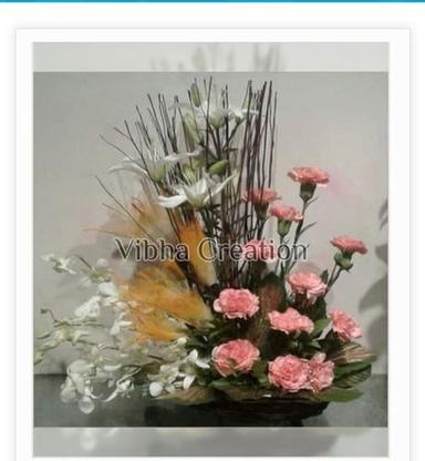 Durable Shiny Look Artificial Flower Bouquet