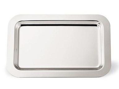 Silver Color Metallic Rectangular Tray Size: Various Sizes Are Available