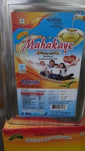 Made In India Mahakaye 15 Kg Cottonseed Refined Oil Good For Health Packaging Size: 15Kgs