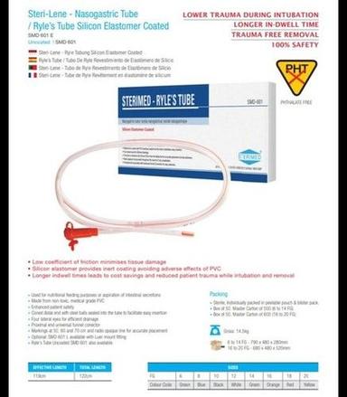 Steri-Lene- Nasogastric Tube / Ryle'S Tube Silicon Elastomer Coated