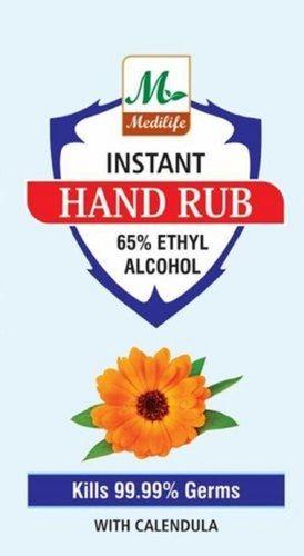 Instant Ethanol Alcohol 65% Based Hand Rub Sanitizer Age Group: Suitable For All Ages